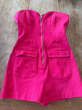 Robin K. Heritage hot pink romper size medium